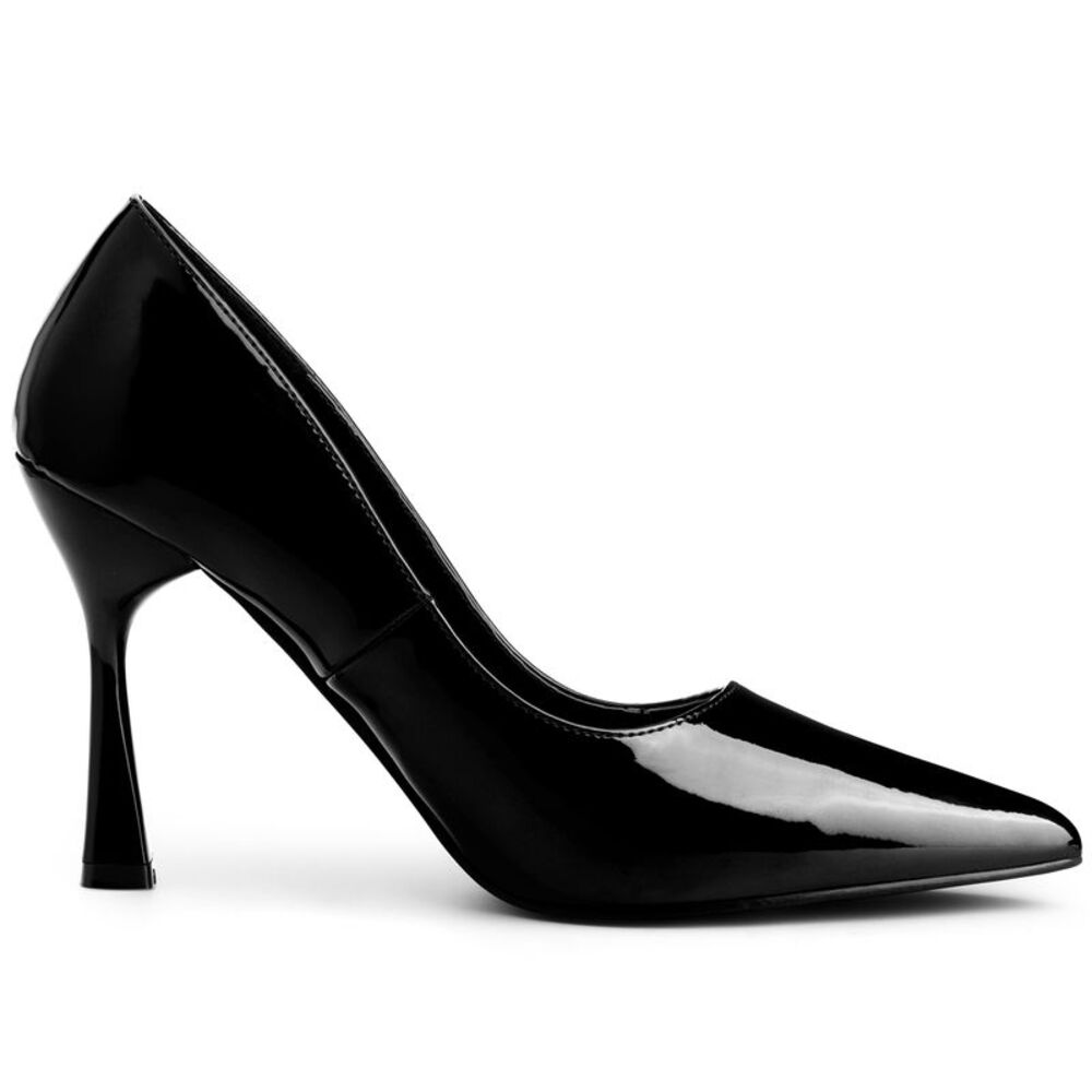 Patent Leather Pointed Toe Stiletto Heels Dress Pump Black